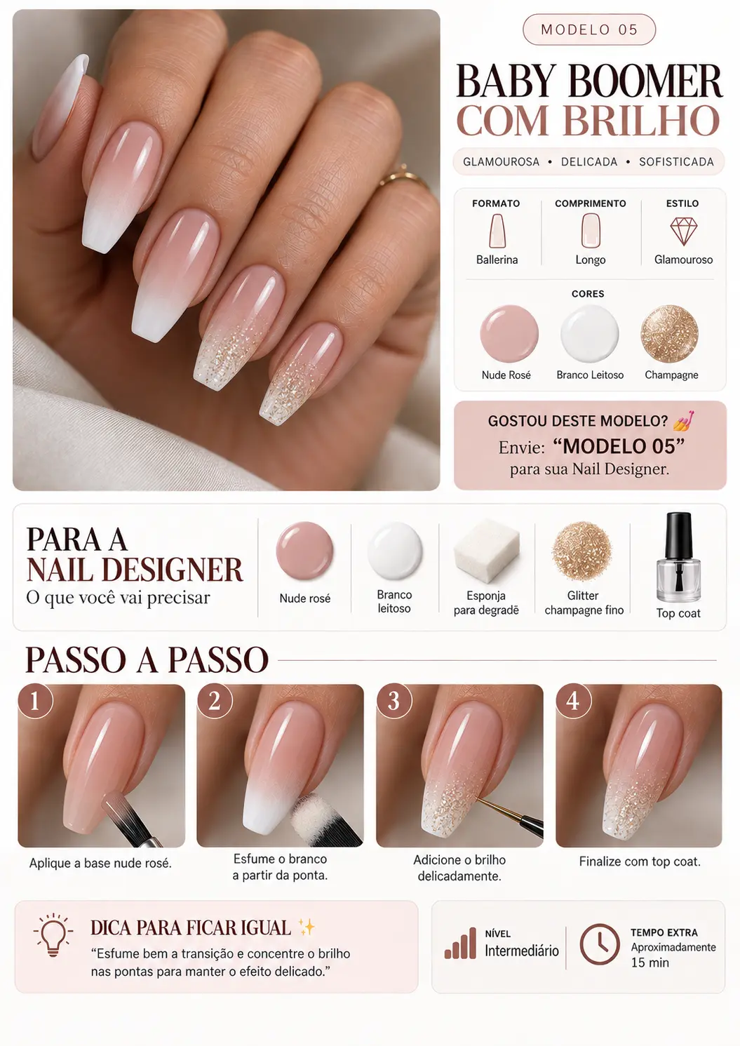 Modelo 05, Baby Boomer com Brilho