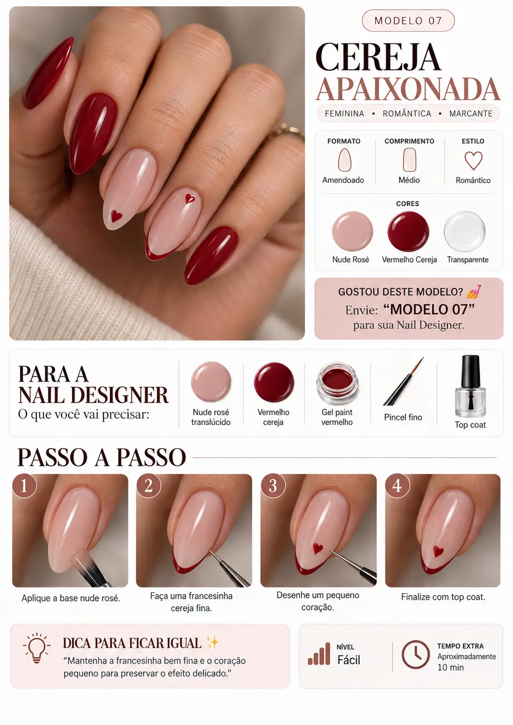 Modelo 07, Cereja Apaixonada
