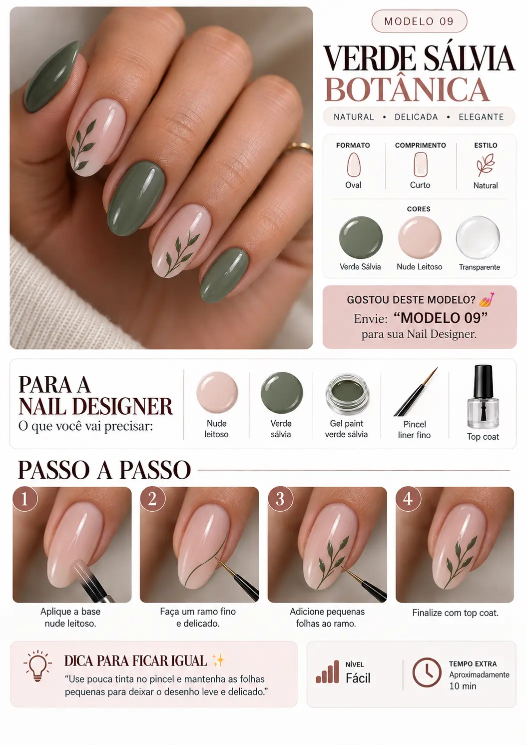 Modelo 09, Verde Sálvia Botânica